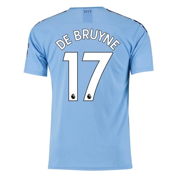 Camiseta Manchester City NO.17 De Bruyne 1ª 2019 2020 Azul